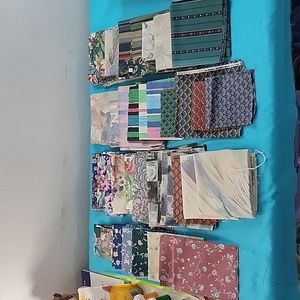 Large 5 lbs Box of Misc. Vintage Quilting Sewing Fabric (Box B)